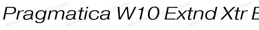 Pragmatica W10 Extnd Xtr Bd Ob字体转换